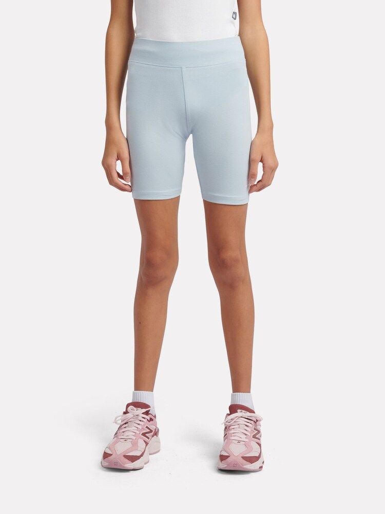 New Balance Blue Stacked Logo Cycle Shorts - Image 1 of 6