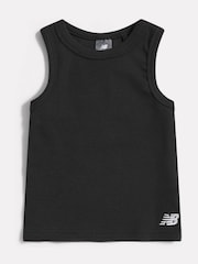 New Balance Black Fitted Rib Vest - Image 6 of 8