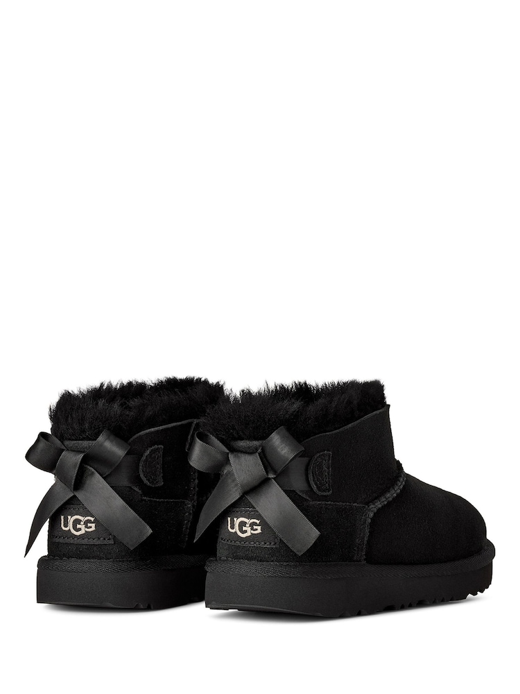 UGG Black Kids Ultra Mini Bailey Bow Boot - Image 1 of 4