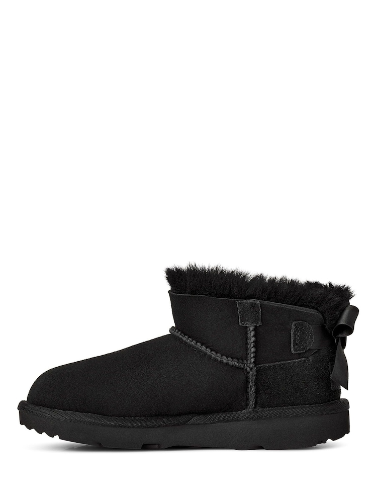 UGG Black Kids Ultra Mini Bailey Bow Boot - Image 2 of 4