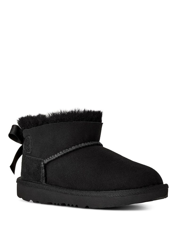 UGG Black Kids Ultra Mini Bailey Bow Boot - Image 4 of 4