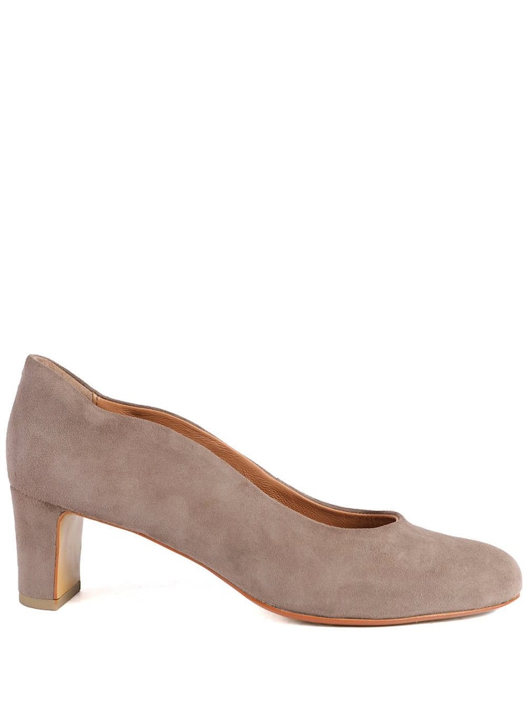Jones Bootmaker Brown Regular Fit Zoey Leather Court Shoes - Image 1 of 5