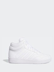 adidas White Hoops Mid Shoes - Image 1 of 10