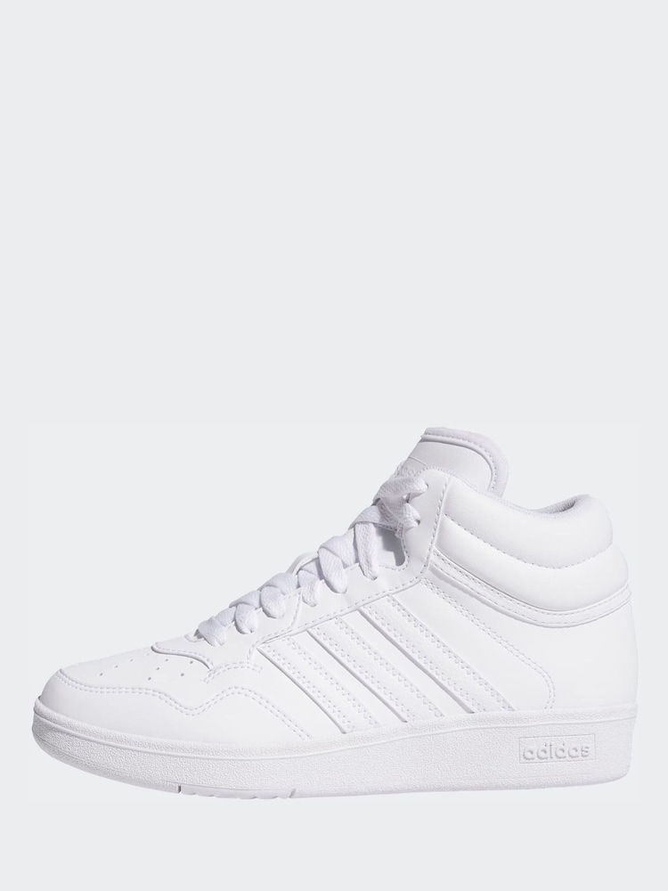 adidas White Hoops Mid Shoes - Image 2 of 10 adidas White Hoops Mid Shoes - Image 2 of 10