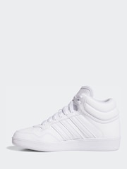 adidas White Hoops Mid Shoes - Image 3 of 10