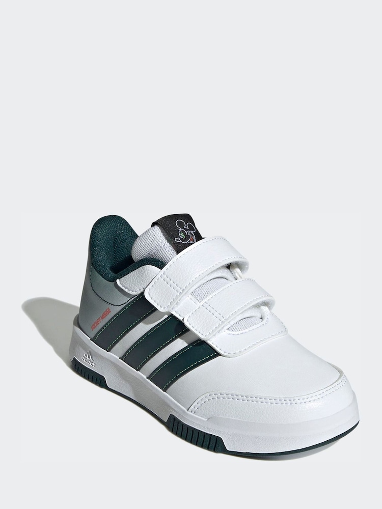 adidas White and Black Mickey Mouse Athletic Shoes adidas x Disney Mickey Mouse Grand Court Sneakers Kids  main image 2