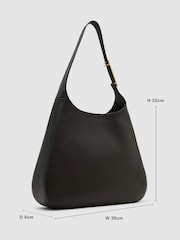 Шоколадный - Кожаная сумка-тоут Reiss Sabine - Изображение 3 7