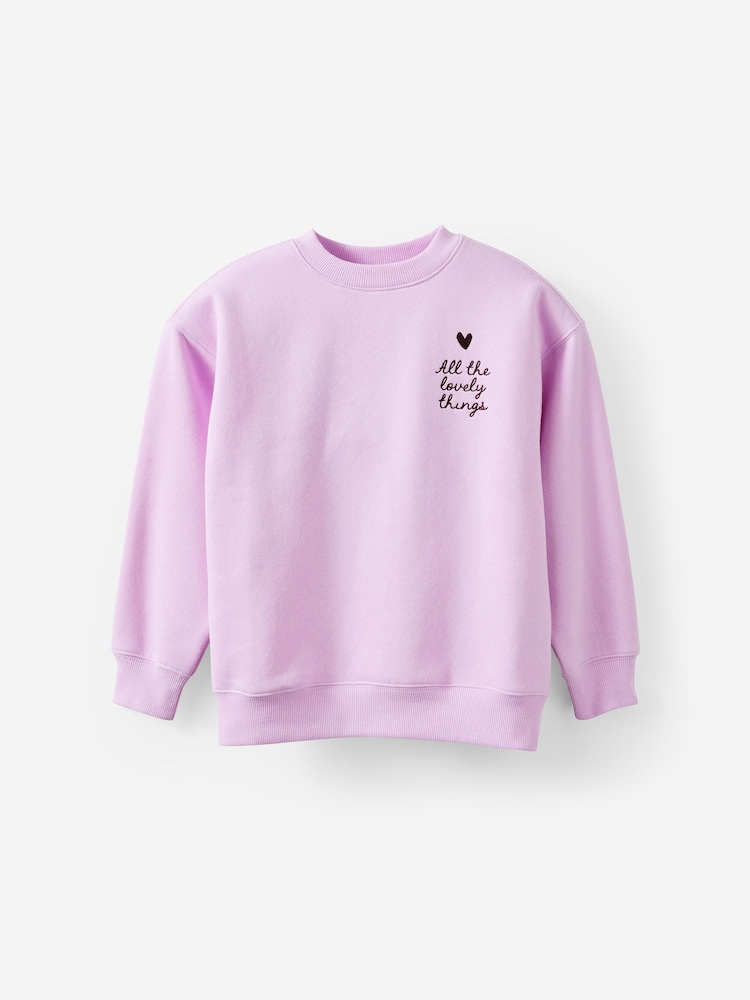 Cotton On Pink Sammy Oversized Crew Top - Image 1 of 3