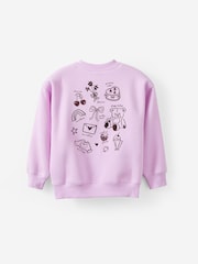 Cotton On Pink Sammy Oversized Crew Top - Image 2 of 3