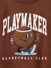 سیمی اوورسائزڈ کریو ٹاپ پر کاٹن - تصویر 2 از 3