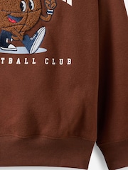 سیمی اوورسائزڈ کریو ٹاپ پر کاٹن - تصویر 3 از 3