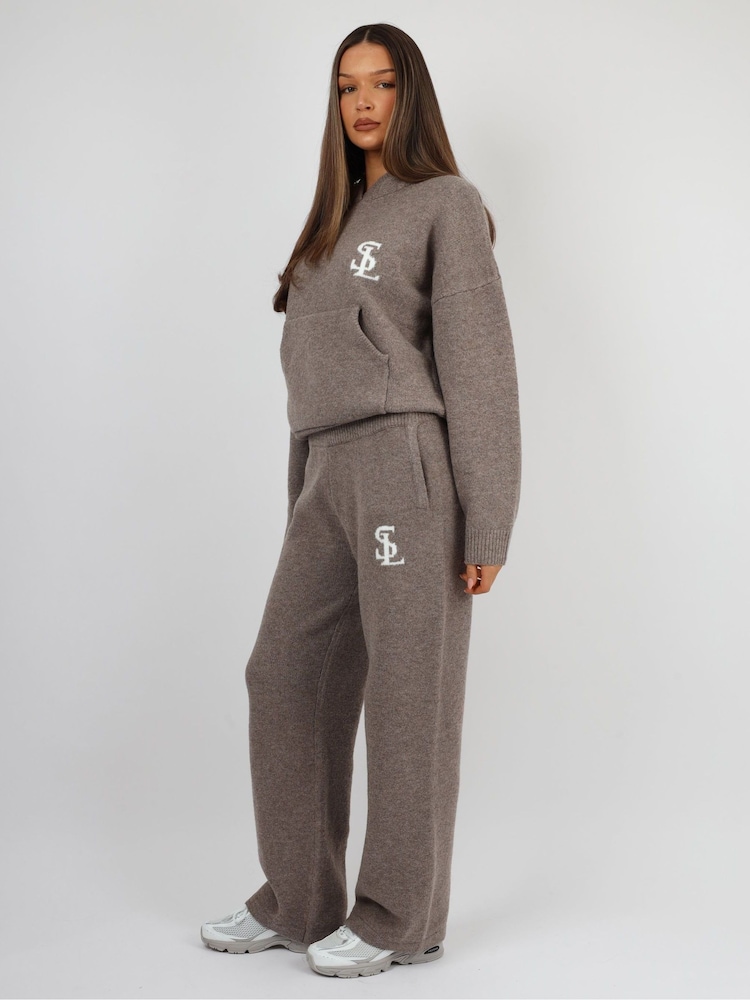 Simmi London Natural Mari Simmi Studios Knitted Hoodie - Image 2 of 4