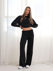 Simmi London Blue Eve Studios Soft Touch Wide Leg Trousers - Image 1 of 5