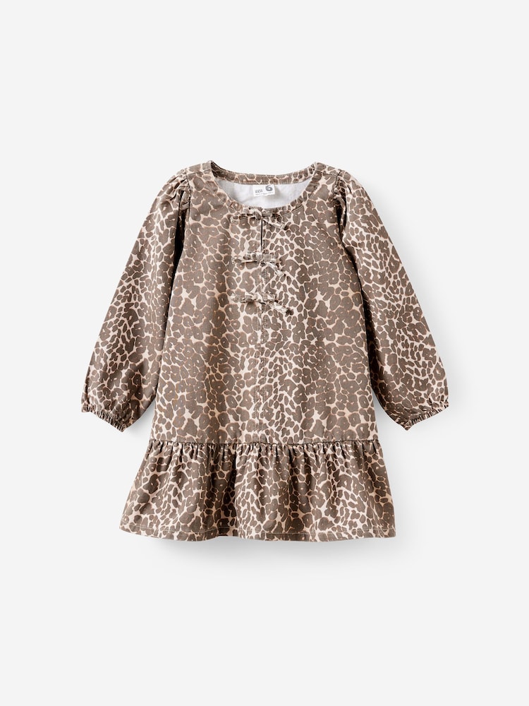 Cotton On Cream Betty Bow Front Denim Dress - Image 1 of 3