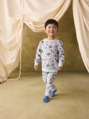 Light Blue Cath Kidston Space Single Cosy Fleece Pyjamas - Image 6 of 10