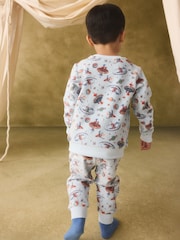 Light Blue Cath Kidston Space Single Cosy Fleece Pyjamas - Image 8 of 10