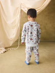 Light Blue Cath Kidston Space Single Cosy Fleece Pyjamas - Image 9 of 10