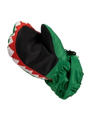 Trespass Green Playful Kids Mitten Gloves - Image 3 of 4