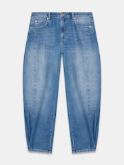 Mint Velvet Blue Barrel Leg Jeans - Image 6 of 7