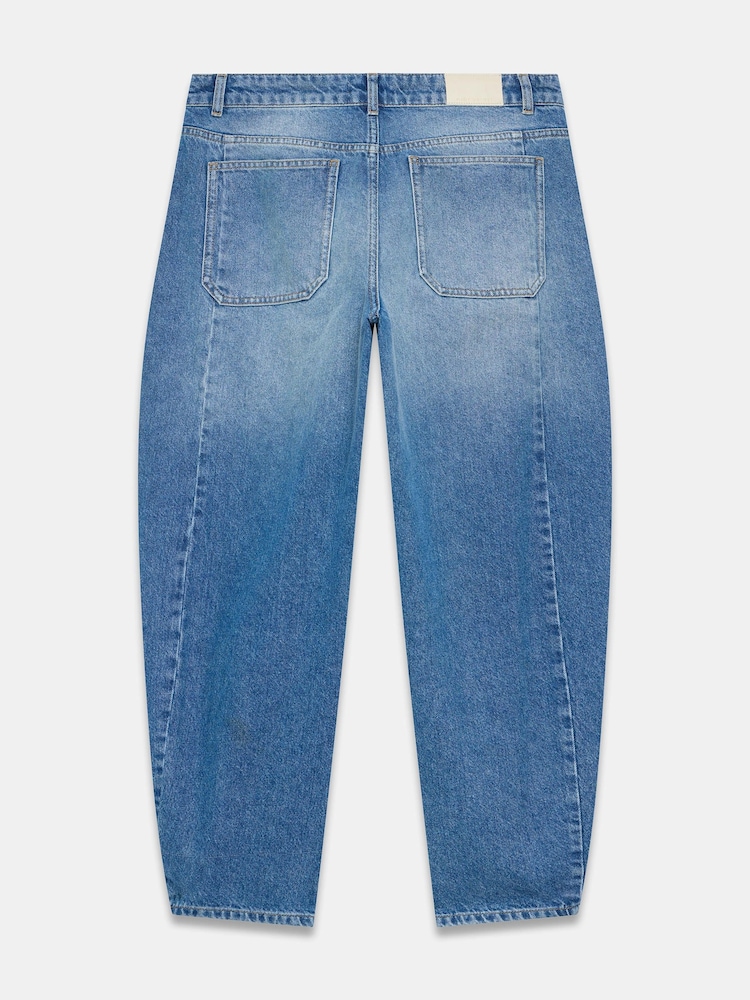 Mint Velvet Blue Barrel Leg Jeans - Image 7 of 7