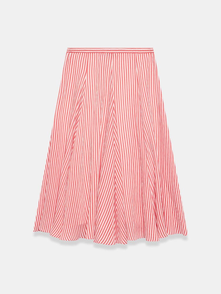 Mint Velvet Red Stripe Midi Skirt - Image 8 of 8 Mint Velvet Red Stripe Midi Skirt - Image 8 of 8