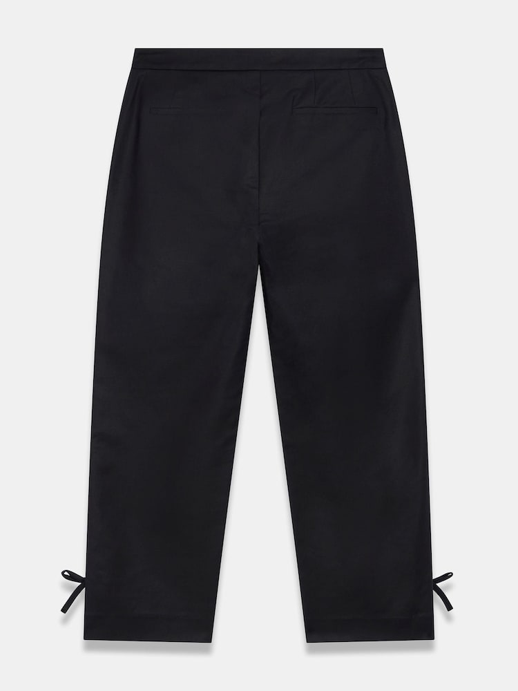 Mint Velvet Black Cotton Blend Capri Trousers - Image 7 of 7