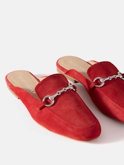 Mint Velvet Red Faye Backless Loafers - Image 2 of 5