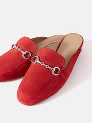 Mint Velvet Red Faye Backless Loafers - Image 4 of 5