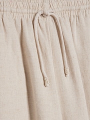 River Island Black/Stone Linen Blend Wide Leg Trouser 2 Pack - Image 6 of 6