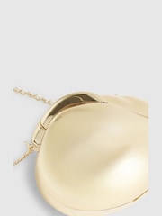 River Island Gold Hard Shell Metallic Clutch Bag - Image 6 of 6