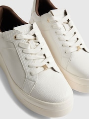 River Island White Lace Up Flatform Trainers - Image 6 of 6