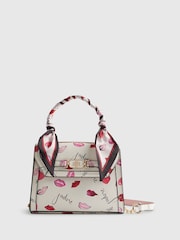 River Island Cream Mini Jadore Tote Cross-Body Bag - Image 1 of 6