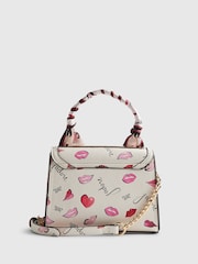 River Island Cream Mini Jadore Tote Cross-Body Bag - Image 2 of 6