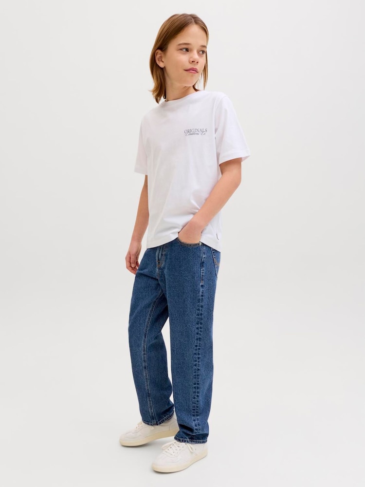 JACK & JONES JUNIOR Blue Chris Relaxed Fit Jeans - Image 2 of 7