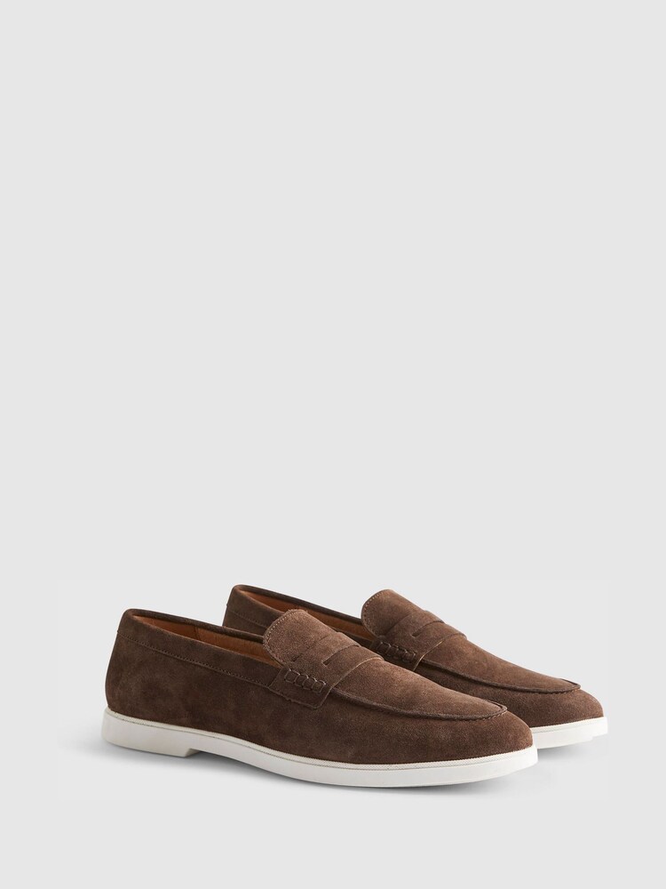 River Island Brown Suede Loafers - Image 2 of 4