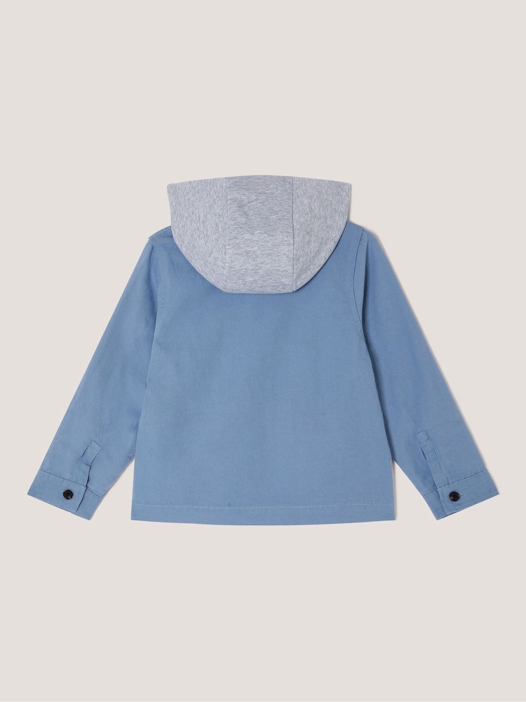 Monsoon Blue Hooded Chore Jacket - Image 2 of 3