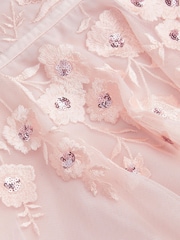 Monsoon Oelene Floral Embroidered Skater Dress - Imaginea 3 din 3