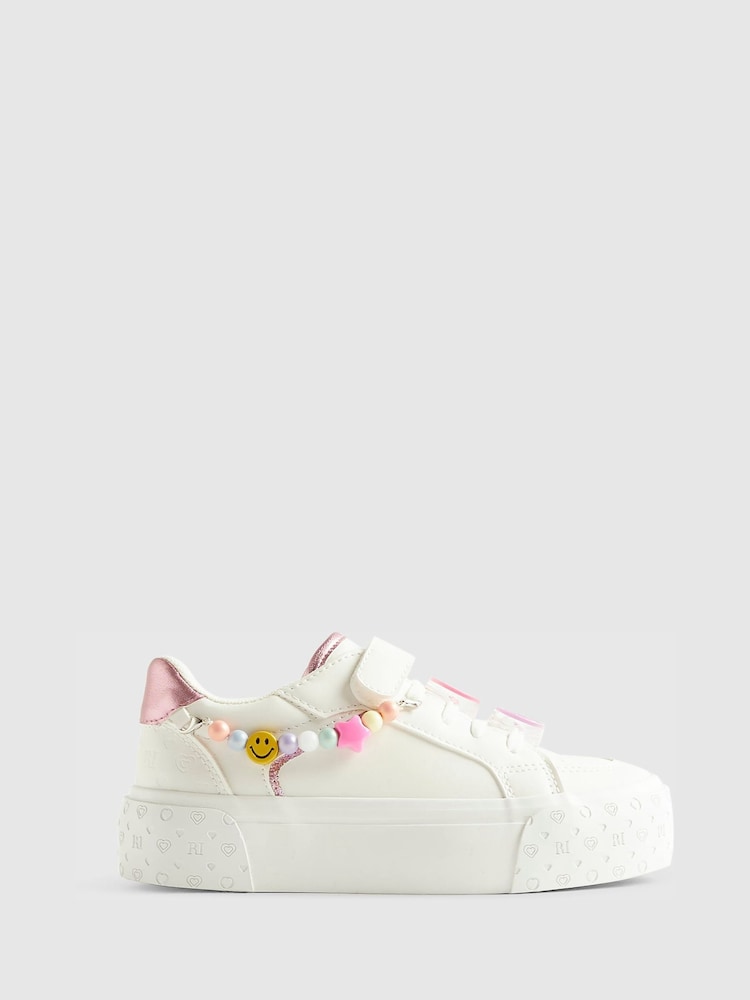 River Island White Charm Trainers - Image 1 of 5