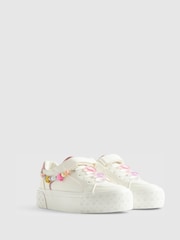 River Island White Charm Trainers - Image 2 of 5