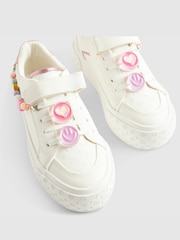 River Island White Charm Trainers - Image 4 of 5