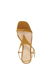 Dune London Natural Leather Monacos Smart Suede Sandals - Image 5 of 6