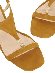 Dune London Natural Leather Monacos Smart Suede Sandals - Image 6 of 6