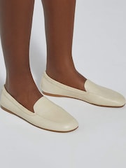 Dune London Natural Gosette Loafer Shoes - Image 1 of 6