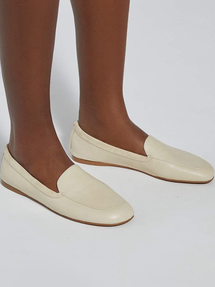Dune London Natural Gosette Loafer Shoes - Image 1 of 6
