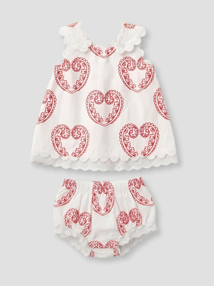 Angel & Rocket White Renae Bandana Heart Print Tunic - Image 1 of 1