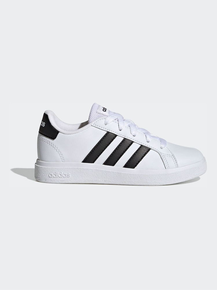 adidas White Grand Court Lifestyle Tennis Lace-Up Shoes - Image 1 of 10