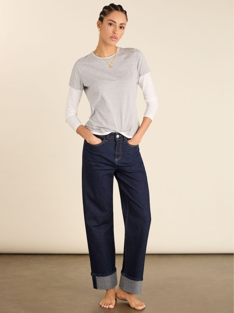 Baukjen Grey Addie Double Layer Cotton Top - Image 2 of 5