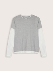 Baukjen Grey Addie Double Layer Cotton Top - Image 5 of 5
