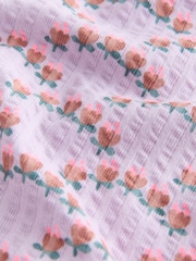 أرجواني - تيشرت بكُم قصير وكشكشة (للأعمار من 3 شهور إلى 7 سنوات) - صورة 4 من 4