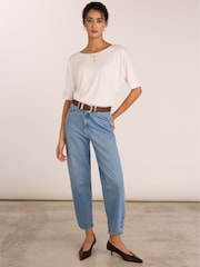 Baukjen Carrie Relaxed Boat Neck T-Shirt - תמונה 5 מתוך 6